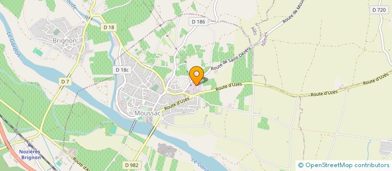 localisation de l'entreprise D F L  MOUSSAC