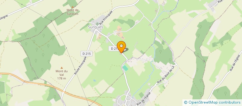 localisation de l'entreprise D.F.M.  SURQUES