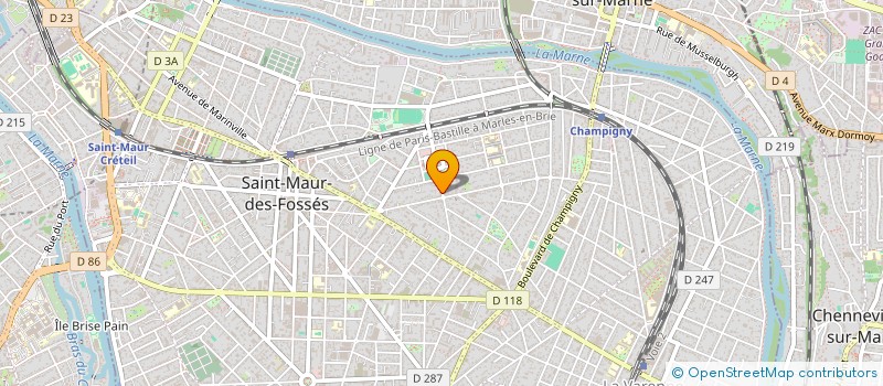 localisation de l'entreprise D.F.M. à SAINT-MAUR-DES-FOSSES