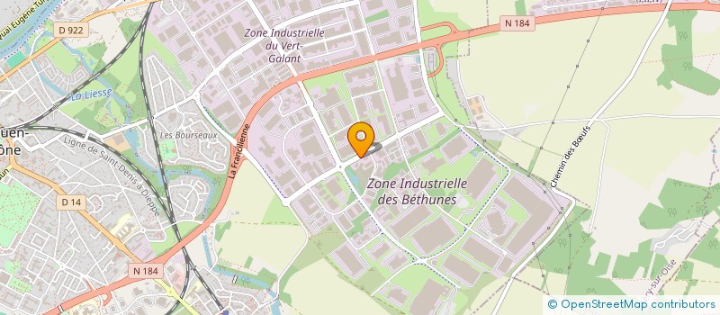 localisation de l'entreprise D.F.M. PONTOISE  SAINT-OUEN-L'AUMONE