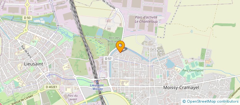 localisation de l'entreprise D.F.N CLOISONS à MOISSY-CRAMAYEL