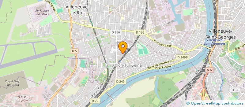 localisation de l'entreprise D.F. NETTOYAGE à VITRY-SUR-SEINE