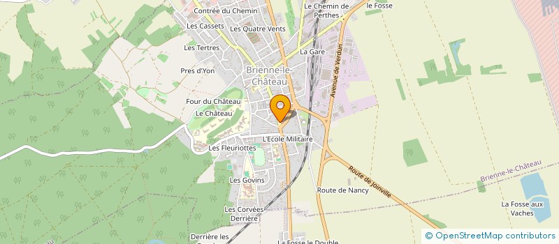 localisation de l'entreprise D.F.P.S.  BRIENNE-LE-CHATEAU