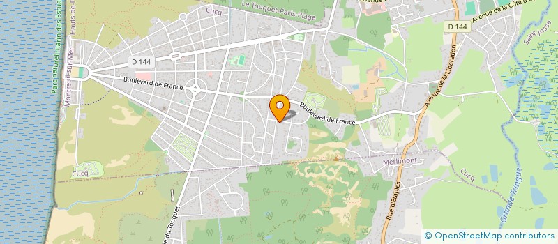 localisation de l'entreprise D.F.R. à CUCQ