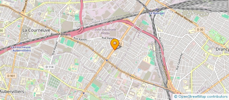 localisation de l'entreprise D.F.R à LA COURNEUVE