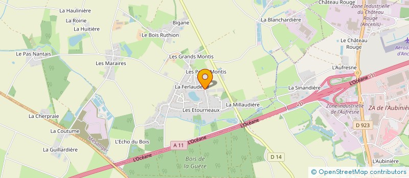 localisation de l'entreprise D.F.R.J.  MESANGER