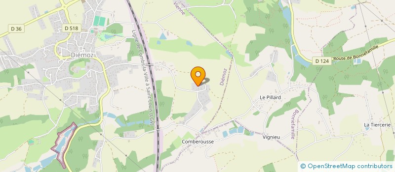 localisation de l'entreprise D.F.S  DIEMOZ