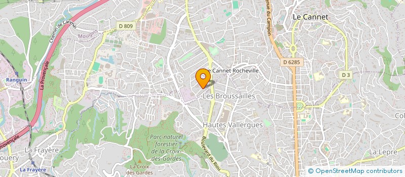 localisation de l'entreprise D.F.S DEPANN FROIDS SERVICE à LE CANNET