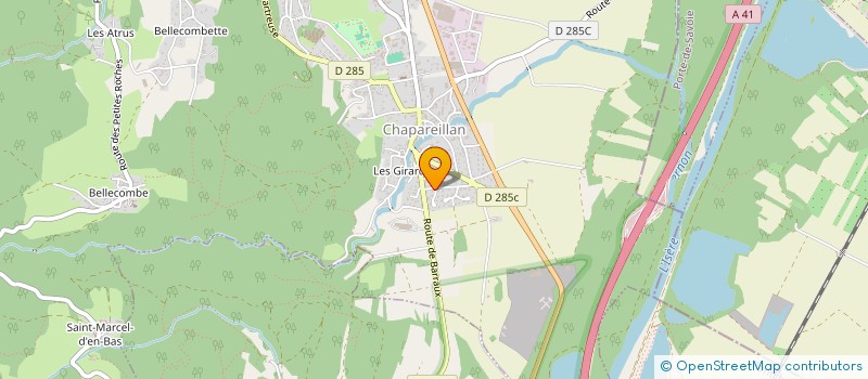 localisation de l'entreprise D.F.S.M.C.  CHAPAREILLAN