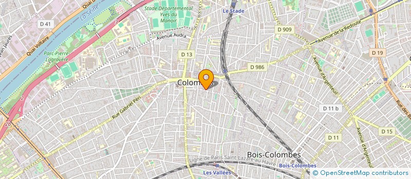 localisation de l'entreprise D&F SERVICES à COLOMBES