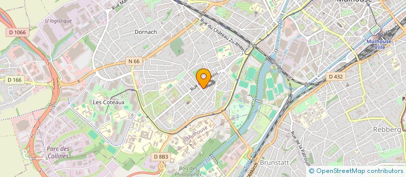localisation de l'entreprise D.F. TRAITEUR à MULHOUSE