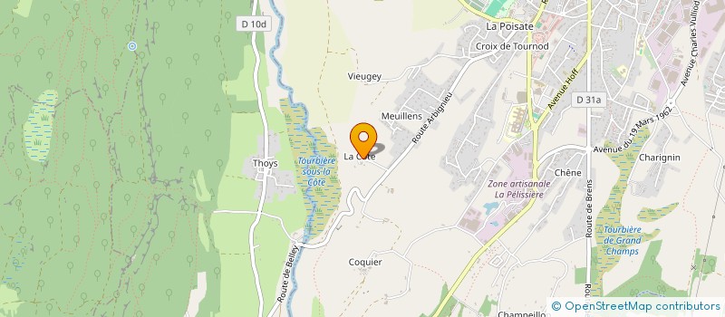 localisation de l'entreprise D.FI à BELLEY