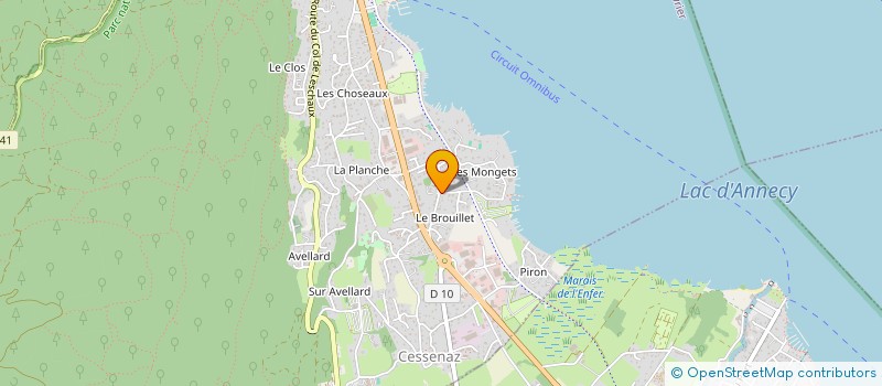 localisation de l'entreprise D-FI à SEVRIER