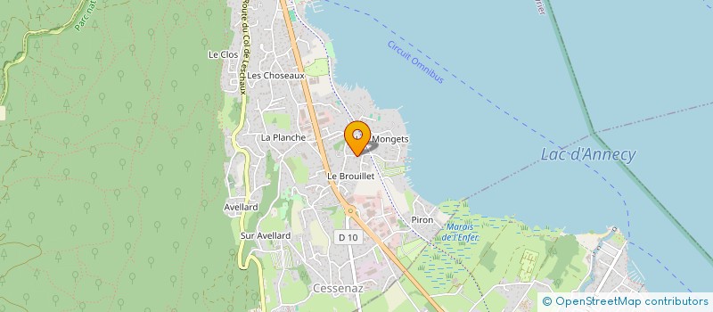 localisation de l'entreprise D-FI HAUTS DE FRANCE  SEVRIER