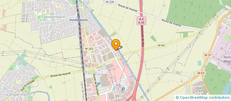 localisation de l'entreprise D'FLAMMES 67 à VENDENHEIM