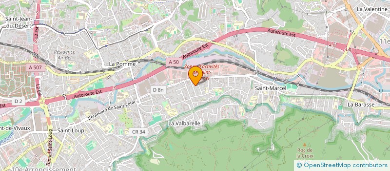 localisation de l'entreprise D.FX SUD à MARSEILLE