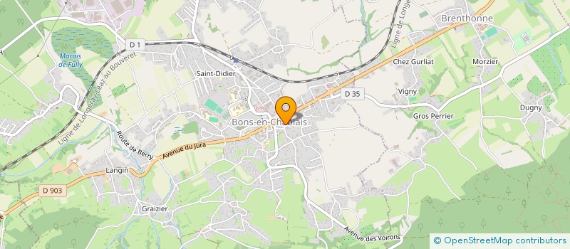 localisation de l'entreprise D.G.2  BONS-EN-CHABLAIS