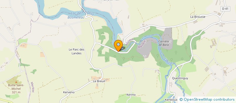 localisation de l'entreprise D G  MERLEAC