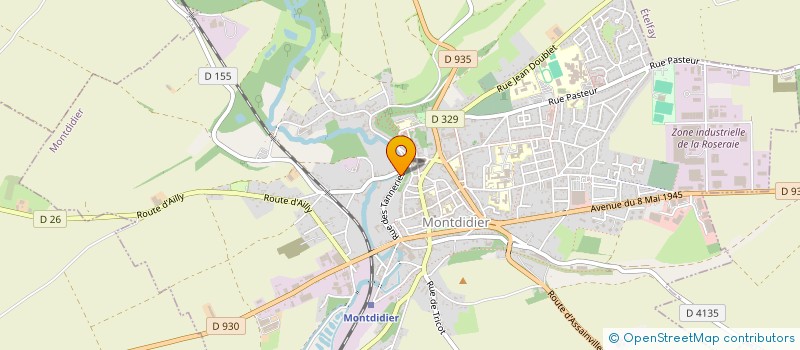 localisation de l'entreprise D.G à MONTDIDIER