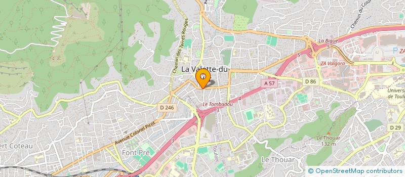 localisation de l'entreprise D G à LA VALETTE-DU-VAR