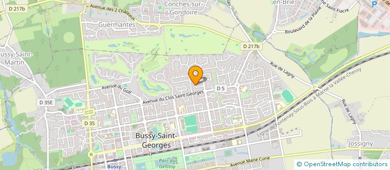 localisation de l'entreprise D G 77  BUSSY-SAINT-GEORGES