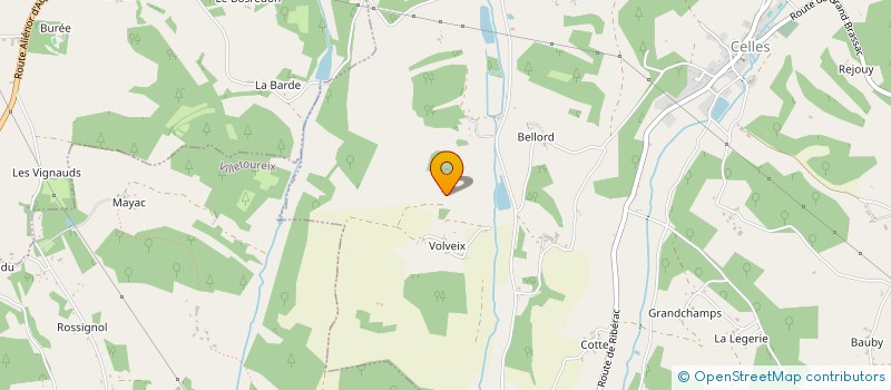 localisation de l'entreprise D.G.  SIORAC-DE-RIBERAC