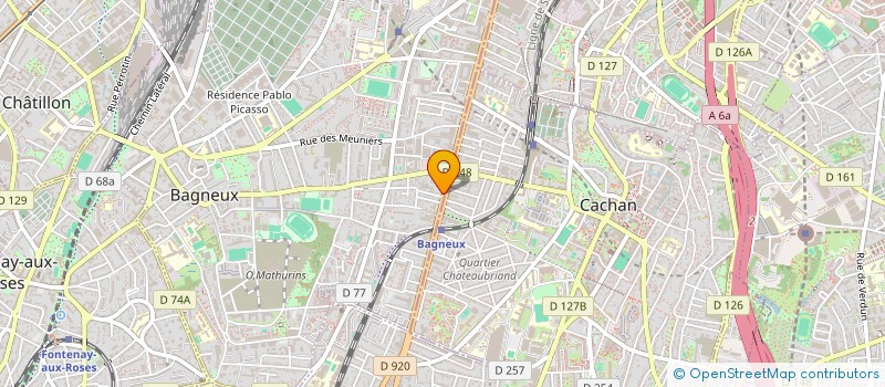 localisation de l'entreprise D & G à BAGNEUX