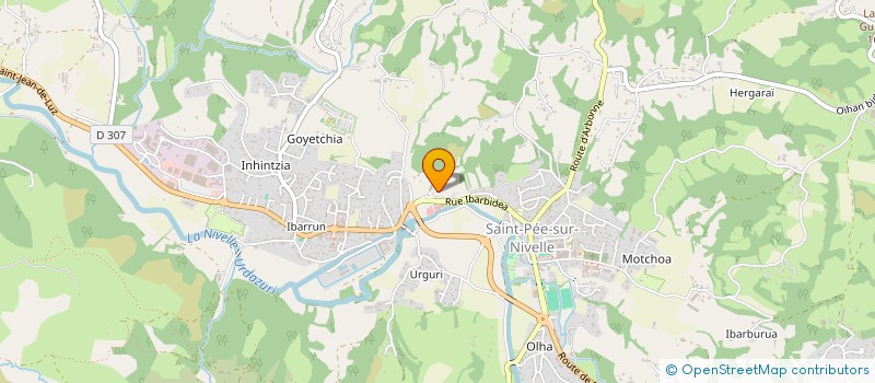 localisation de l'entreprise D.G.A.  SAINT-PEE-SUR-NIVELLE