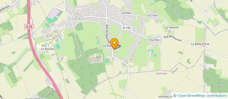 localisation de l'entreprise D.G.A.  GENECH