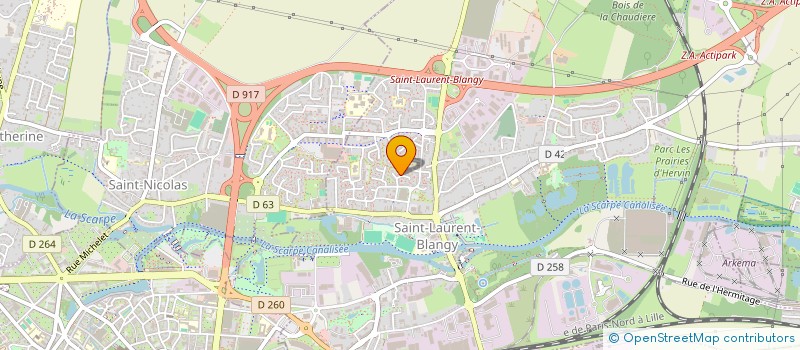 localisation de l'entreprise D.G.A.S.  ROCLINCOURT