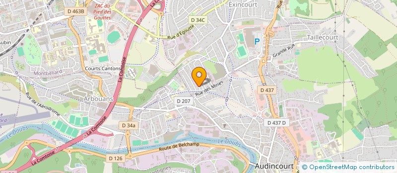 localisation de l'entreprise D.G.B à EXINCOURT