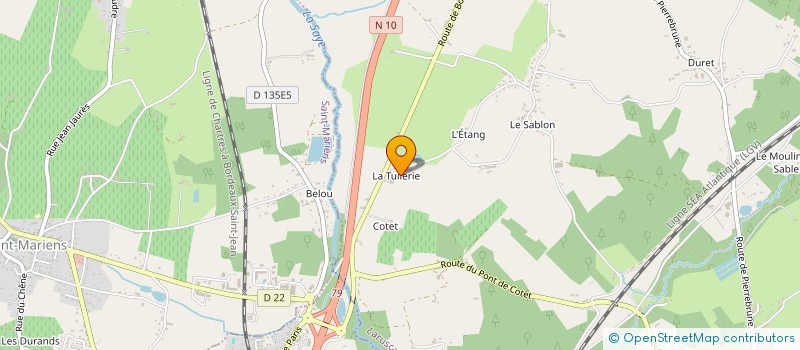 localisation de l'entreprise D.G BATIMENT  LAPOUYADE