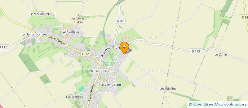 localisation de l'entreprise D G BATIMENT  VIGNACOURT