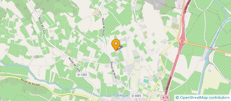 localisation de l'entreprise D.G.C. à PEZENAS