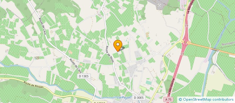 localisation de l'entreprise D.G.C à PEZENAS
