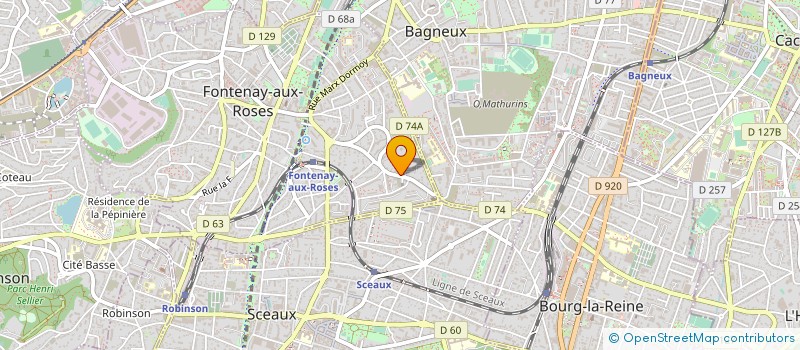 localisation de l'entreprise D G COMMUNICATION à FONTENAY-AUX-ROSES