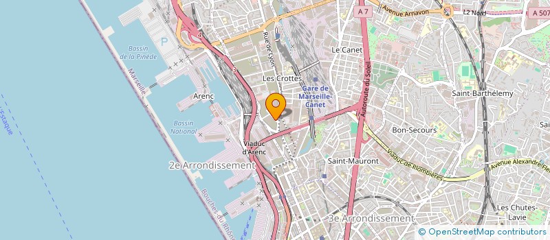 localisation de l'entreprise D.G.CONSEIL  MARSEILLE