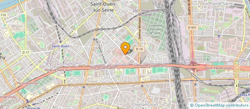 localisation de l'entreprise D-G COURSES à SAINT-OUEN-SUR-SEINE