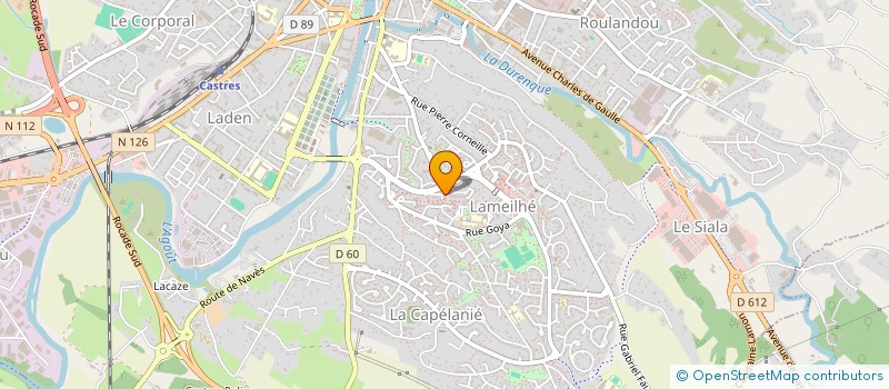 localisation de l'entreprise D.G.D.F. à CASTRES