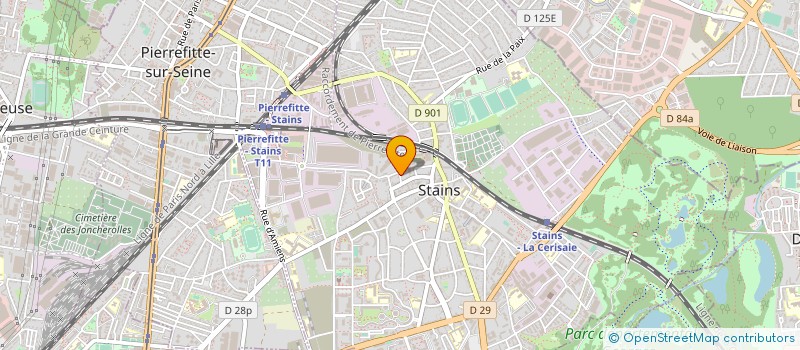 localisation de l'entreprise D & G DECO à STAINS