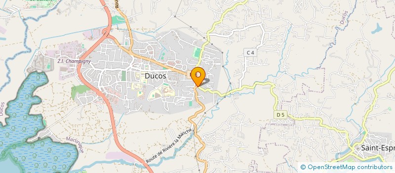 localisation de l'entreprise D.G ELEC 972 à DUCOS