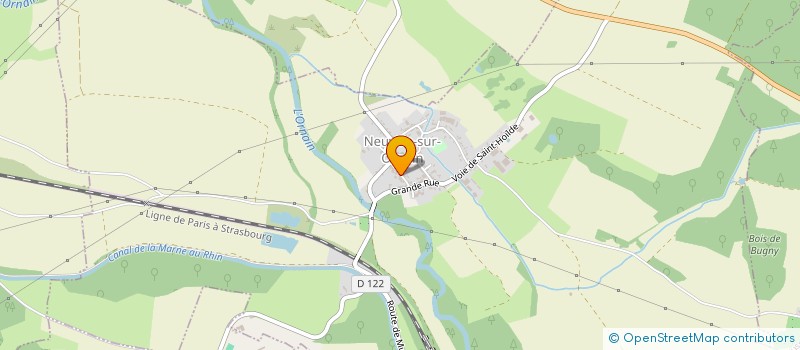 localisation de l'entreprise D.G.F à NEUVILLE-SUR-ORNAIN