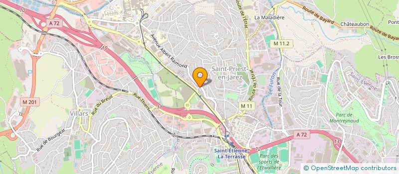 localisation de l'entreprise D.G. FONCIER 2 - MON  SAINT-PRIEST-EN-JAREZ