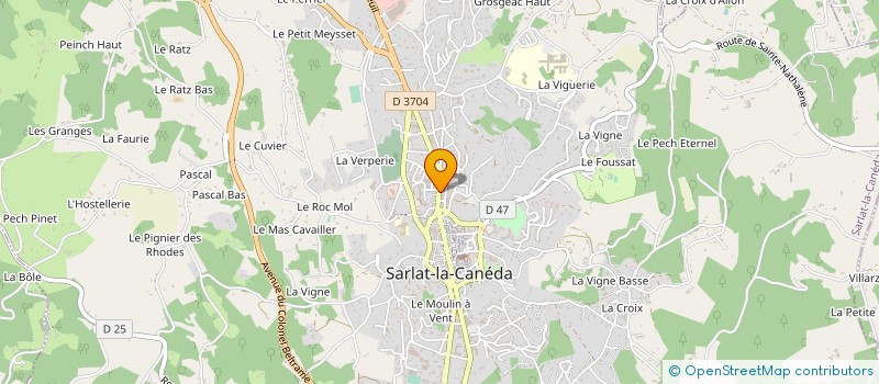 localisation de l'entreprise D&G IMMO à SARLAT-LA-CANEDA