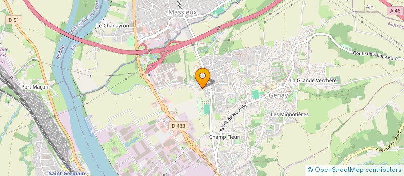 localisation de l'entreprise D&G IMMO  GENAY