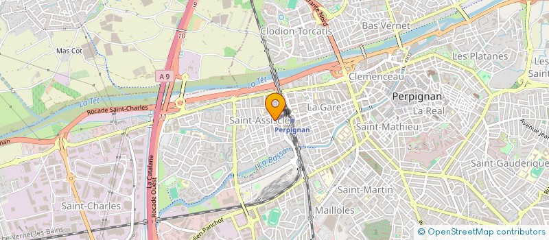 localisation de l'entreprise D.G.K.  PERPIGNAN