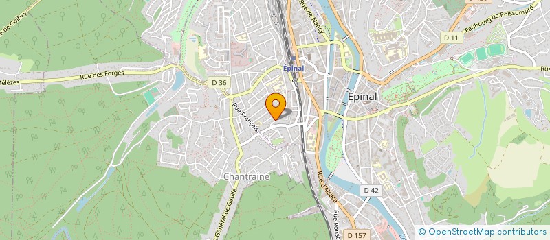 localisation de l'entreprise D.G.M. à EPINAL