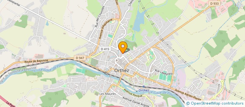 localisation de l'entreprise D G M  ORTHEZ