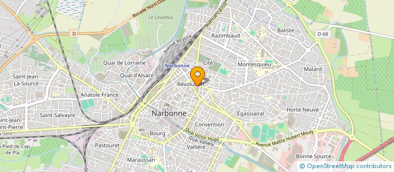 localisation de l'entreprise D.G.M.  NARBONNE