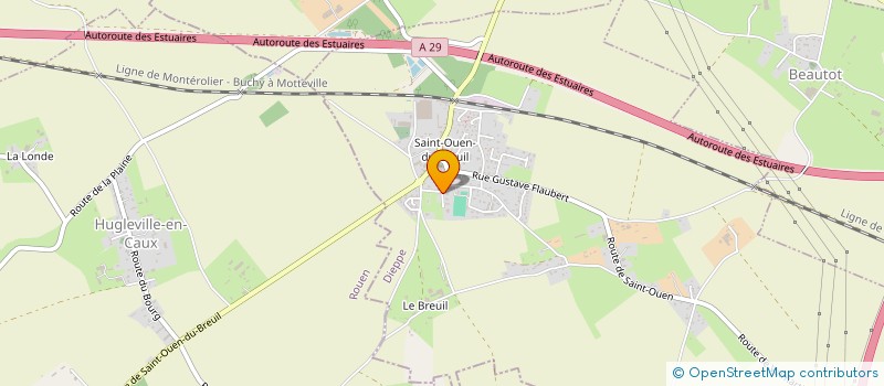 localisation de l'entreprise D.G.M.  SAINT-OUEN-DU-BREUIL